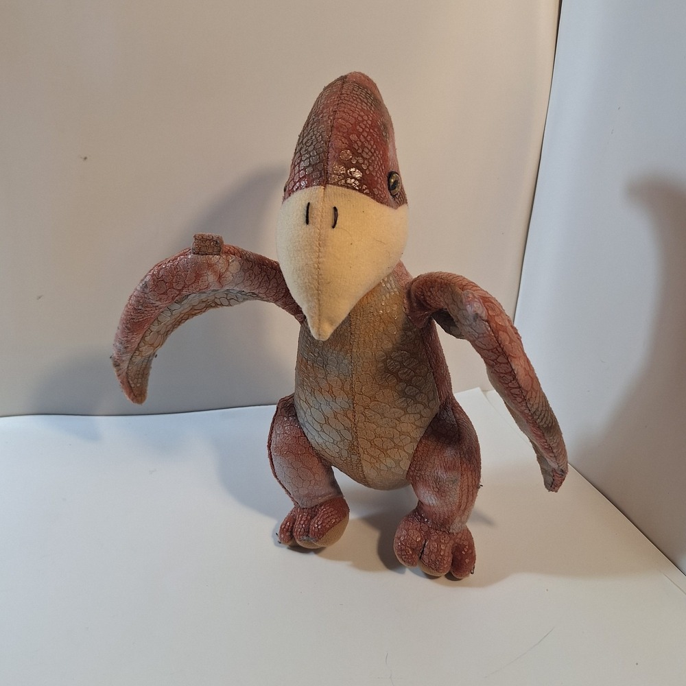 2022 Aurora Pterodactyl Winged Flying Dino Dinosaur Red Brown Shiny Scales Plush